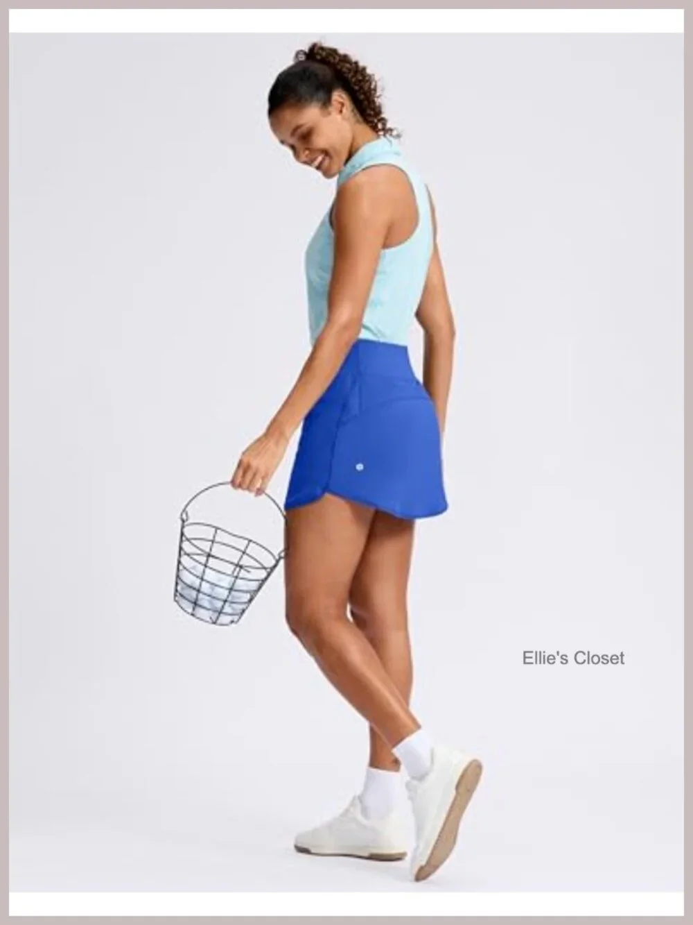 High Waisted Skorts with Pockets, Built-in Shorts, A-Line Athletic Golf Tennis